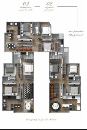 Imagem Apartamento com 3 Quartos à Venda, 80 m² em São João - Itajaí