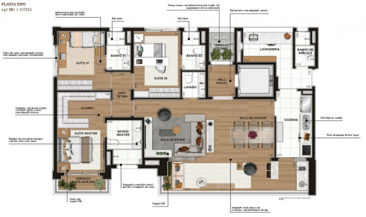 Imagem Apartamento com 3 Quartos à Venda, 147 m² em Itaim Bibi - São Paulo