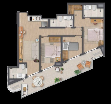 Imagem Imóvel com 2 Quartos à Venda, 43 m² em Copacabana - Rio De Janeiro Imagem Imóvel com 2 Quartos à Venda, 43 m² em Copacabana - Rio De Janeiro
