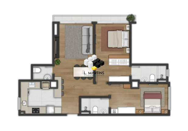 Imagem Apartamento com 1 Quarto à Venda, 61 m² em Centro - Canela Imagem Apartamento com 1 Quarto à Venda, 61 m² em Centro - Canela