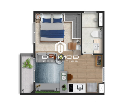 Imagem Imóvel com 1 Quarto à Venda, 28 m² em Vila Romana - São Paulo
