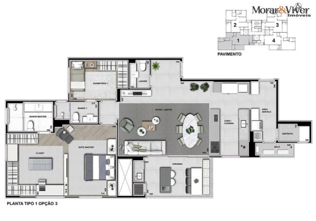 Imagem Apartamento com 3 Quartos à Venda, 131 m² em Cabral - Curitiba