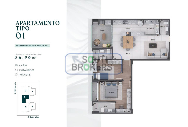 Imagem Apartamento com 4 Quartos à Venda, 85 m² em água Verde - Curitiba Imagem Apartamento com 4 Quartos à Venda, 85 m² em água Verde - Curitiba