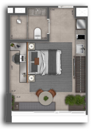 Imagem Imóvel com 1 Quarto à Venda, 31 m² em Perdizes - São Paulo