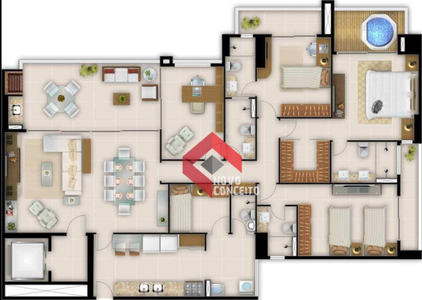 Imagem Apartamento com 4 Quartos à Venda, 172 m² em Guararapes - Fortaleza