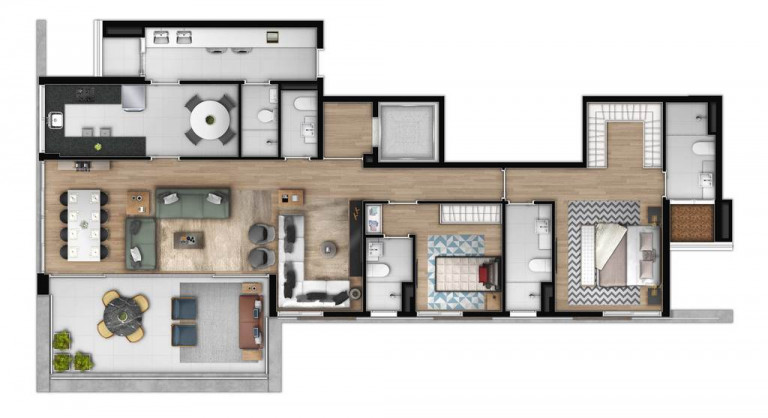 Imagem Apartamento com 3 Quartos à Venda, 161 m² em Campo Belo - São Paulo Imagem Apartamento com 3 Quartos à Venda, 161 m² em Campo Belo - São Paulo