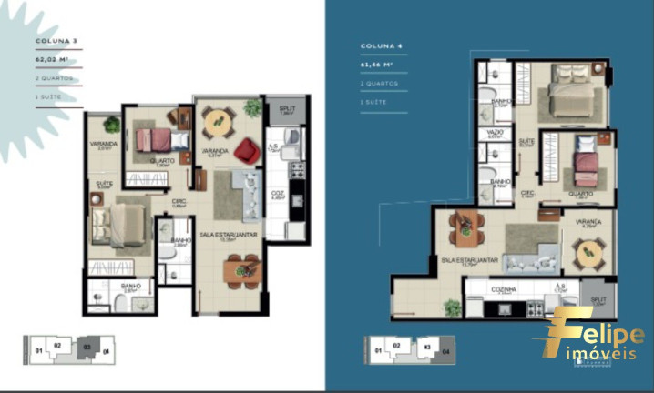 Imagem Imóvel com 2 Quartos à Venda, 62 m² em Praia Do Suá - Vitória
