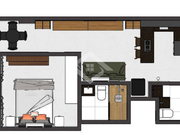 Apartamento com 1 Quarto à Venda, 50 m² em Copacabana - Rio De Janeiro