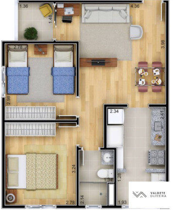 Imagem Apartamento com 2 Quartos à Venda, 53 m² em Jardim Oriente - São José Dos Campos Imagem Apartamento com 2 Quartos à Venda, 53 m² em Jardim Oriente - São José Dos Campos