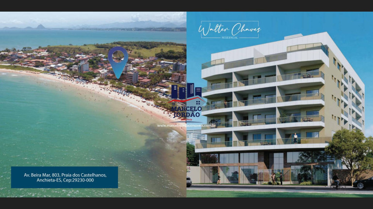 Apartamento com 3 Quartos à Venda, 75 m² em Balneário De Castelhanos - Anchieta