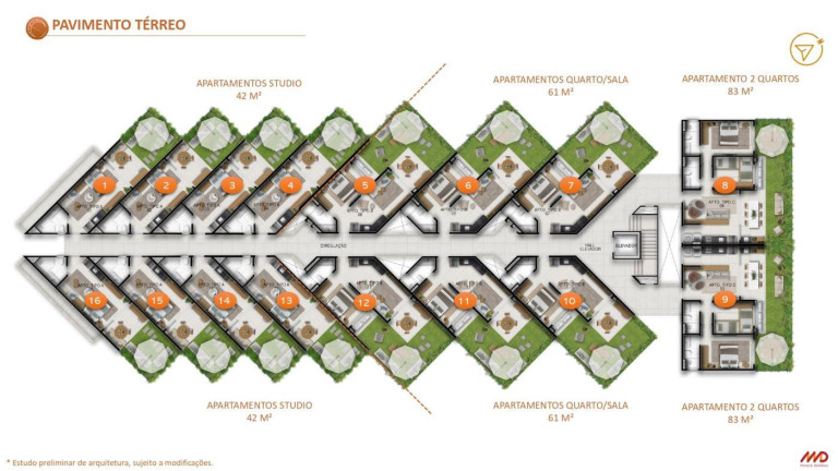 Imagem Apartamento com 1 Quarto à Venda, 30 m² em Cumbuco - Caucaia