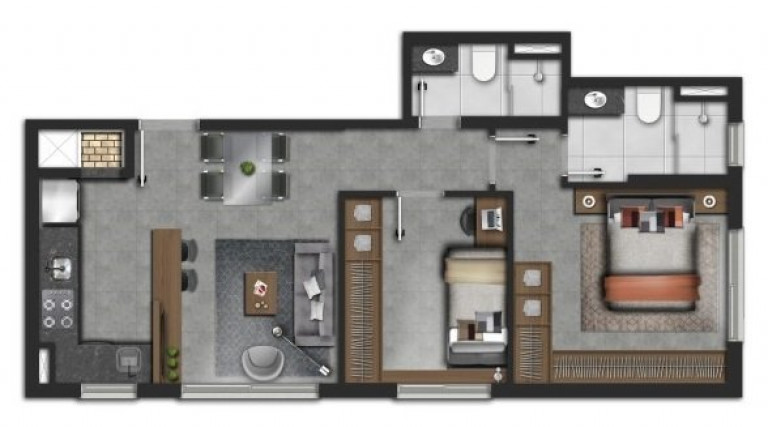 Imagem Apartamento com 2 Quartos à Venda, 56 m² em Santana - Porto Alegre