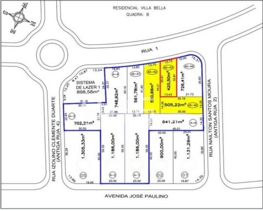 Terreno à Venda, 420 m² em Jardim América - Paulínia