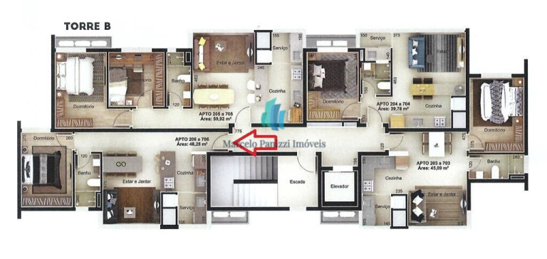 Imagem Apartamento com 1 Quarto à Venda, 48 m² em São Francisco - Bento Gonçalves