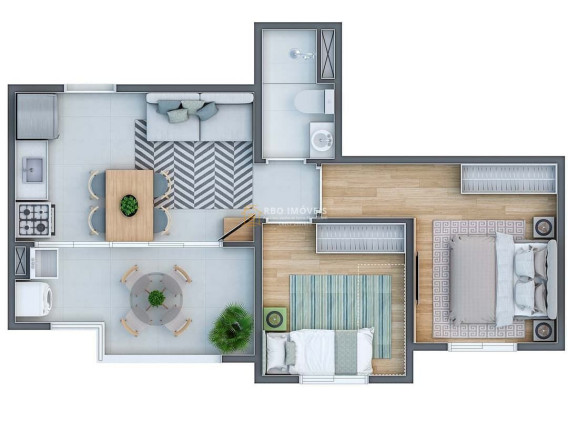 Imagem Apartamento com 2 Quartos à Venda, 38 m² em Vila Sul Americana - Carapicuíba