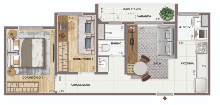 Imagem Apartamento com 2 Quartos à Venda, 40 m² em Santo Cristo - Rio De Janeiro