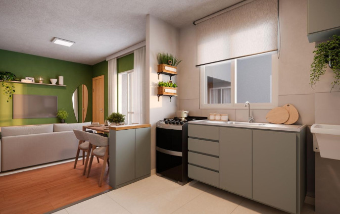 Imagem Apartamento com 1 Quarto à Venda, 40 m² em Campinho Da Serra Ii - Serra Imagem Apartamento com 1 Quarto à Venda, 40 m² em Campinho Da Serra Ii - Serra