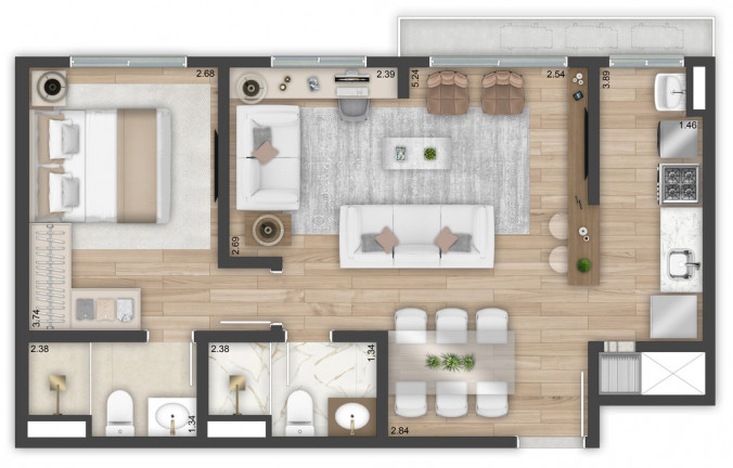 Imagem Apartamento com 3 Quartos à Venda, 67 m² em São João - Porto Alegre