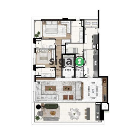 Imagem Apartamento com 2 Quartos à Venda, 186 m² em Ibirapuera - São Paulo Imagem Apartamento com 2 Quartos à Venda, 186 m² em Ibirapuera - São Paulo