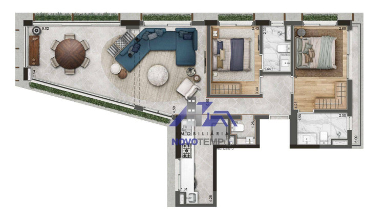 Imagem Apartamento com 2 Quartos à Venda, 101 m² em Itaim Bibi - São Paulo