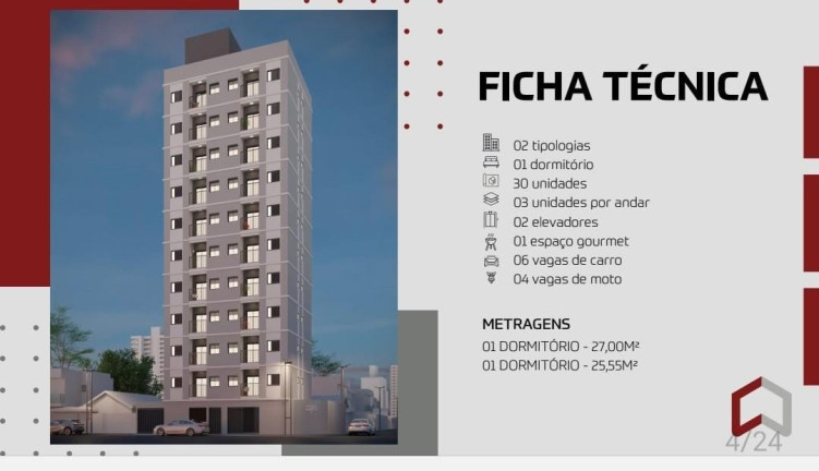Imagem Apartamento com 1 Quarto à Venda, 27 m² em Vila Tolstoi - São Paulo Imagem Apartamento com 1 Quarto à Venda, 27 m² em Vila Tolstoi - São Paulo