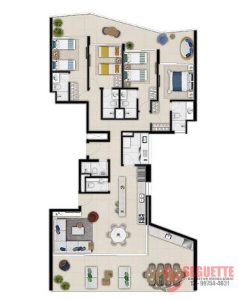 Imagem Apartamento com 4 Quartos à Venda, 208 m² em Riviera De São Lourenço - Bertioga Imagem Apartamento com 4 Quartos à Venda, 208 m² em Riviera De São Lourenço - Bertioga