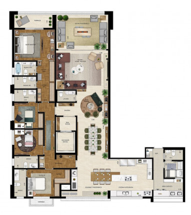 Imagem Apartamento com 4 Quartos à Venda, 186 m² em Morumbi - São Paulo