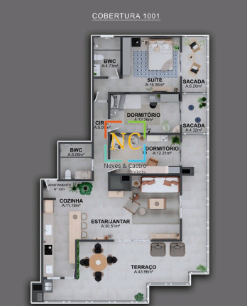 Imagem Imóvel com 3 Quartos à Venda, 171 m² em Jardim Cidade De Florianópolis - São José Imagem Imóvel com 3 Quartos à Venda, 171 m² em Jardim Cidade De Florianópolis - São José