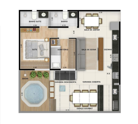 Imagem Imóvel com 2 Quartos à Venda, 44 m² em Jardim - Santo André Imagem Imóvel com 2 Quartos à Venda, 44 m² em Jardim - Santo André