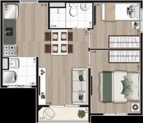 Imagem Apartamento com 2 Quartos à Venda, 37 m² em Vila Moraes - São Paulo