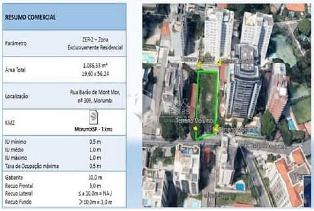 Imagem Terreno à Venda, 1.086 m² em Real Parque - São Paulo