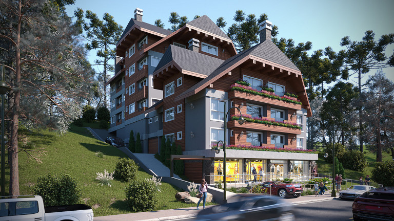 Imagem Apartamento com 1 Quarto à Venda, 75 m² em Lagos Do Bosque - Gramado Imagem Apartamento com 1 Quarto à Venda, 75 m² em Lagos Do Bosque - Gramado