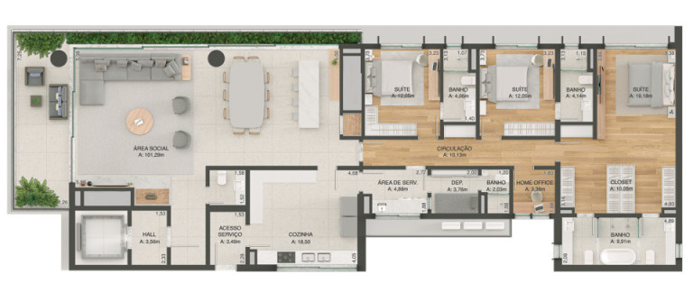 Imagem Apartamento com 3 Quartos à Venda, 314 m² em Bela Vista - Porto Alegre
