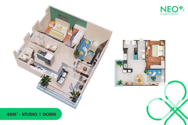 Imagem Imóvel com 1 Quarto à Venda, 48 m² em Centro - Mongaguá Imagem Imóvel com 1 Quarto à Venda, 48 m² em Centro - Mongaguá