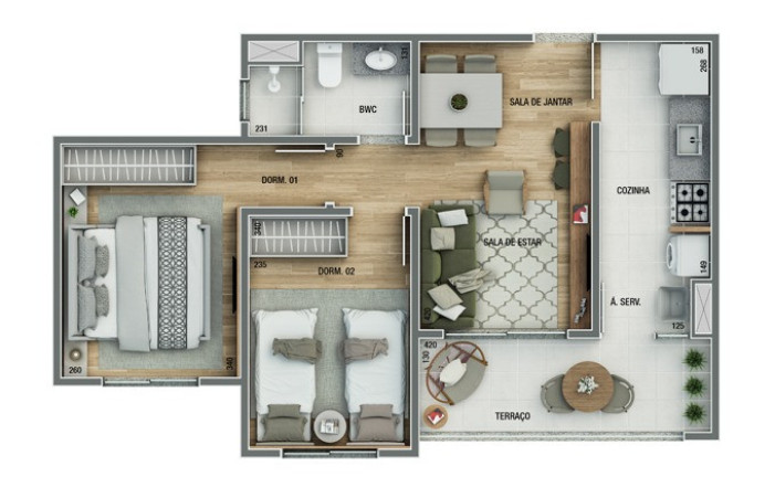 Imagem Imóvel com 3 Quartos à Venda, 55 m² em Jardim Nossa Senhora Da Penha - Hortolândia