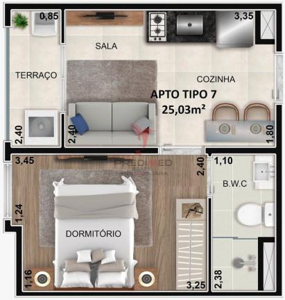 Imagem Apartamento com 1 Quarto à Venda, 25 m² em Vila Clementino - São Paulo Imagem Apartamento com 1 Quarto à Venda, 25 m² em Vila Clementino - São Paulo