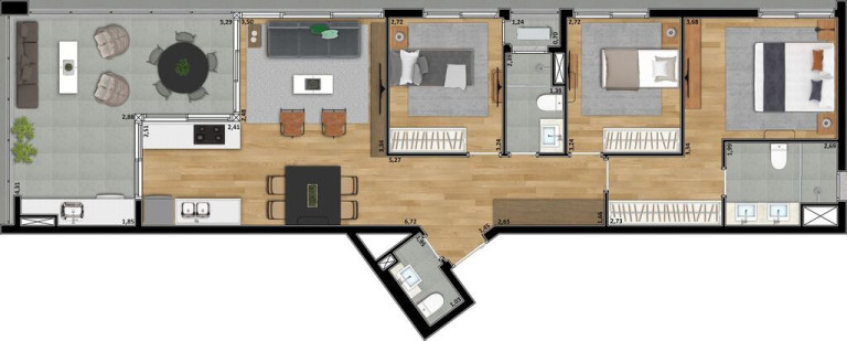 Imagem Apartamento com 3 Quartos à Venda, 125 m² em Perdizes - São Paulo
