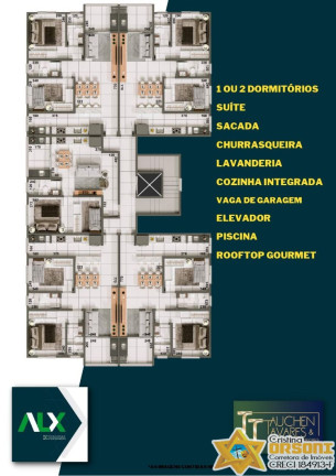 Imagem Apartamento com 1 Quarto à Venda, 49 m² em Perequê Açu - Ubatuba