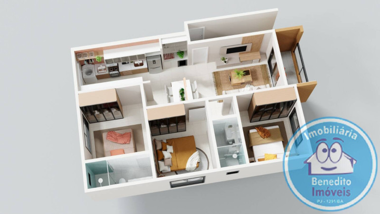 Imagem Apartamento com 3 Quartos à Venda, 77 m² em Porto Seguro Imagem Apartamento com 3 Quartos à Venda, 77 m² em Porto Seguro