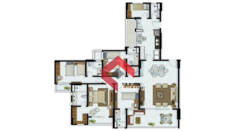 Imagem Apartamento com 4 Quartos à Venda, 165 m² em Papicu - Fortaleza Imagem Apartamento com 4 Quartos à Venda, 165 m² em Papicu - Fortaleza