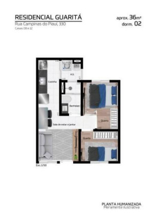 Imagem Apartamento com 2 Quartos à Venda, 35 m² em Itaquera - São Paulo