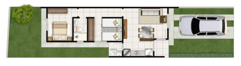 Imagem Casa de Condomínio com 2 Quartos à Venda, 49 m² em Campo Novo - Porto Alegre Imagem Casa de Condomínio com 2 Quartos à Venda, 49 m² em Campo Novo - Porto Alegre