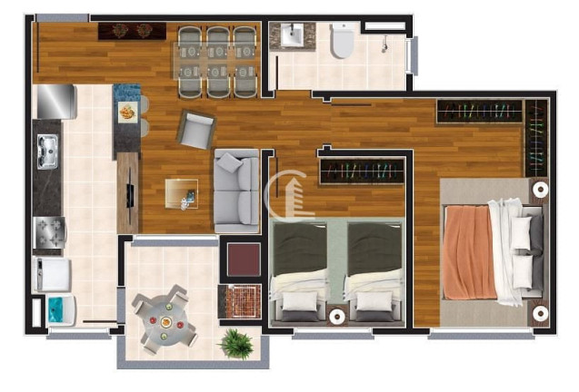 Imagem Apartamento com 2 Quartos à Venda, 51 m² em São Leopoldo - Caxias Do Sul
