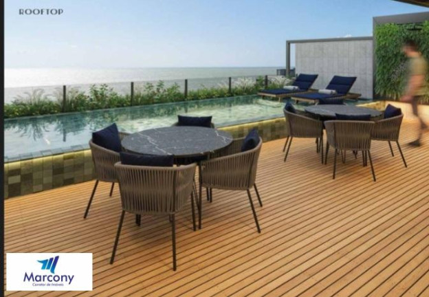 Flat com 1 Quarto à Venda, 37 m² em Cabo Branco - João Pessoa