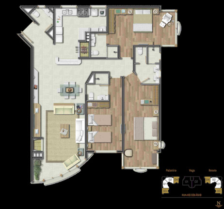Imagem Apartamento com 3 Quartos à Venda, 179 m² em Centro - Gramado Imagem Apartamento com 3 Quartos à Venda, 179 m² em Centro - Gramado