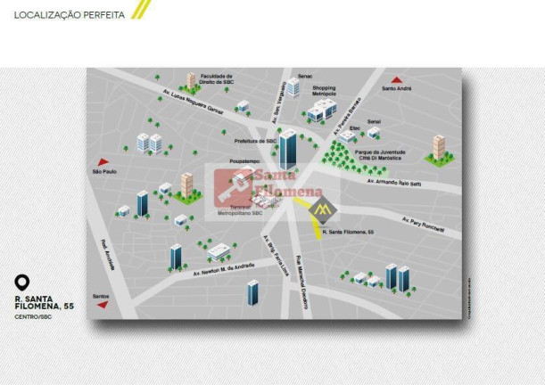 Imagem Apartamento com 2 Quartos à Venda, 54 m² em Centro - São Bernardo Do Campo Imagem Apartamento com 2 Quartos à Venda, 54 m² em Centro - São Bernardo Do Campo