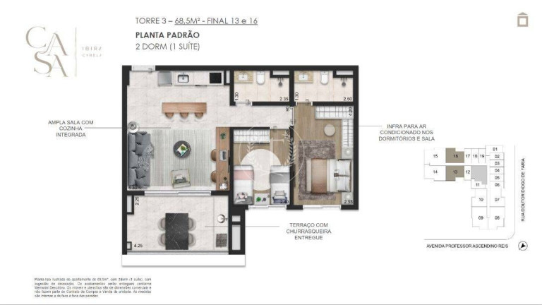 Imagem Apartamento com 2 Quartos à Venda, 68 m² em Vila Clementino - São Paulo