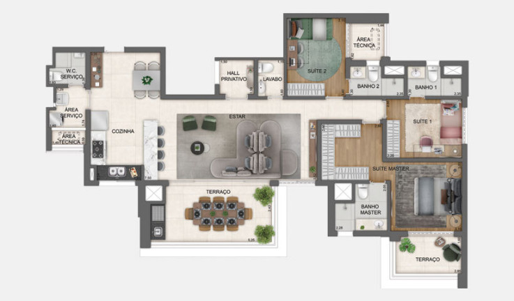 Imagem Apartamento com 4 Quartos à Venda, 199 m² em Santo Amaro - São Paulo Imagem Apartamento com 4 Quartos à Venda, 199 m² em Santo Amaro - São Paulo