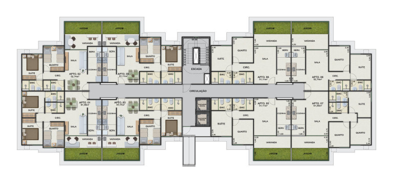 Imagem Apartamento com 3 Quartos à Venda, 50 m² em Candeias - Jaboatão Dos Guararapes