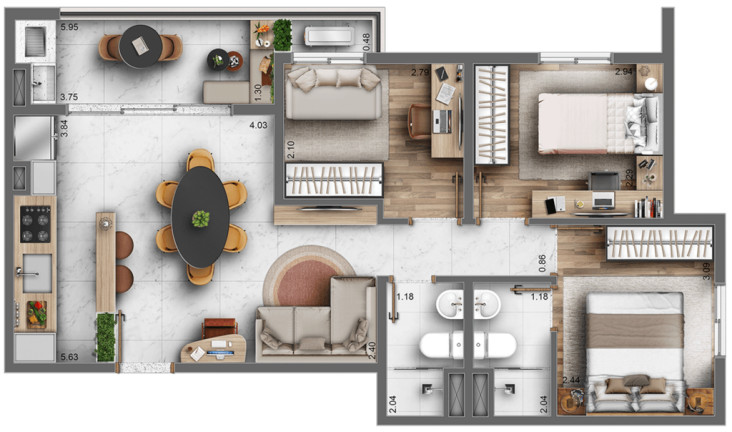 Imagem Apartamento com 3 Quartos à Venda, 60 m² em Freguesia Do ó - São Paulo Imagem Apartamento com 3 Quartos à Venda, 60 m² em Freguesia Do ó - São Paulo